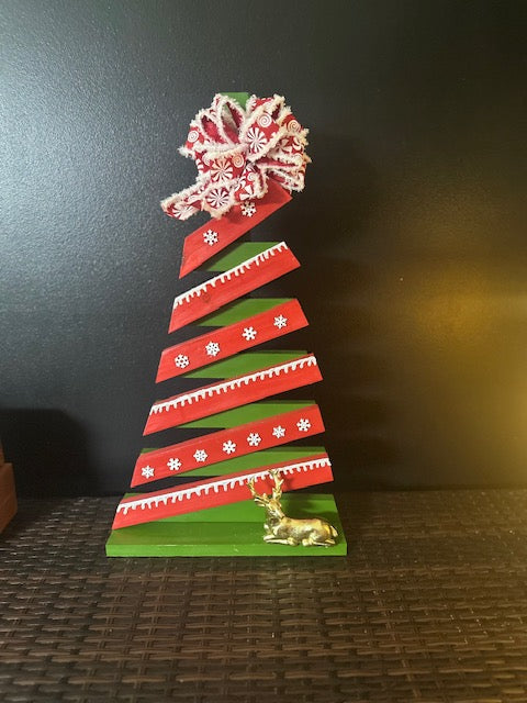 Ribbon Christmas Tree – Handcrafted Holiday Decor
