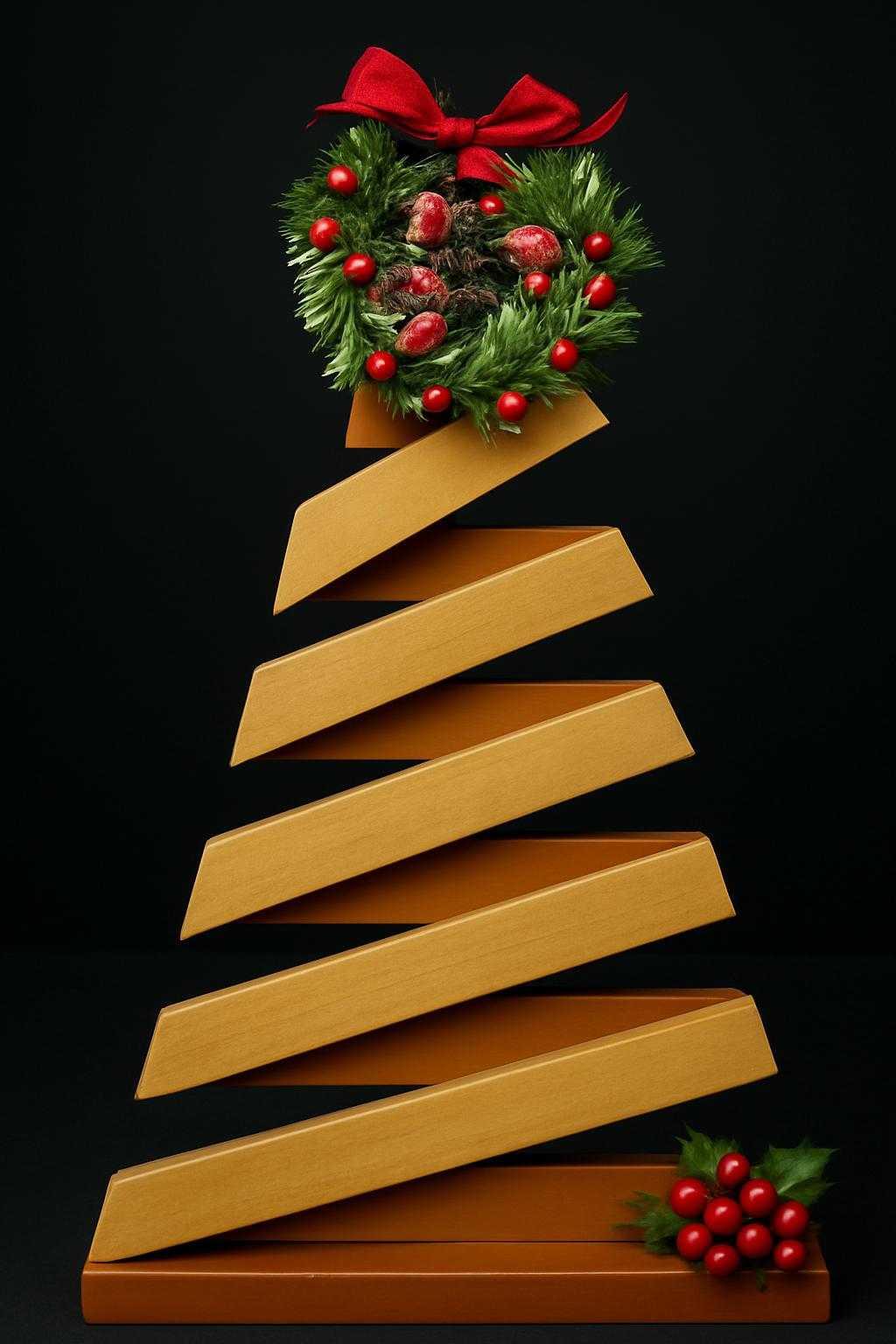 Ribbon Christmas Tree – Handcrafted Holiday Decor